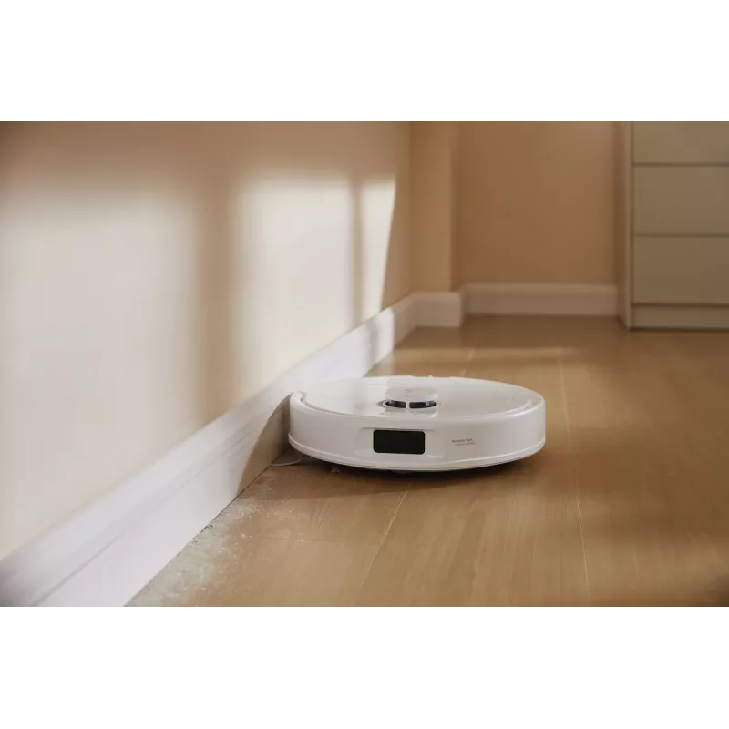 Robotas dulkių siurblys Roborock Qrevo C Pro — baltas, 0,325 l dulkių talpykla, 180 min veikimo laikas, 5200 mAh ličio jonų baterija, apvali forma