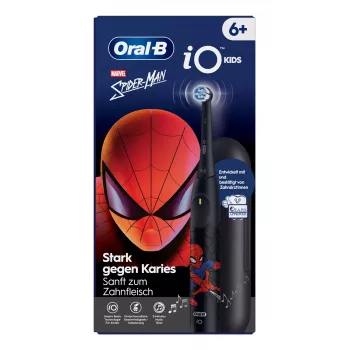 Oral-B iO Kids Spiderman vaikiškas rotacinis dantų šepetėlis juodas