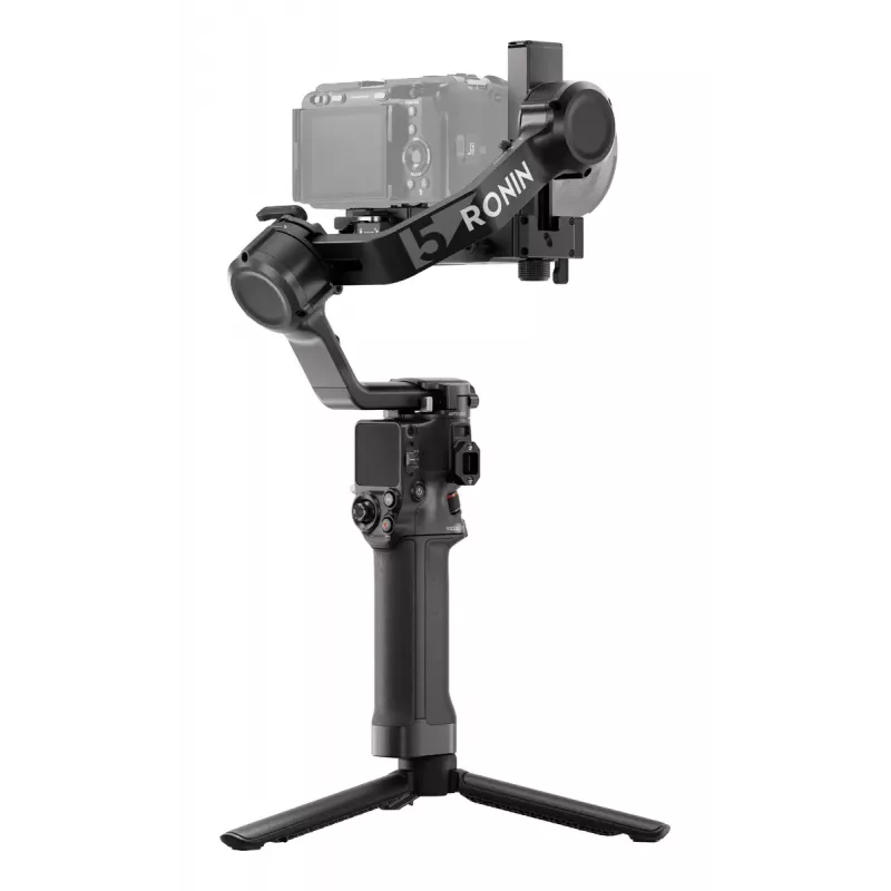 Rankinio kameros stabilizatorius DJI RS 5 — aliuminis, juodas, 30 val. veikimo laikas, 1,46 kg