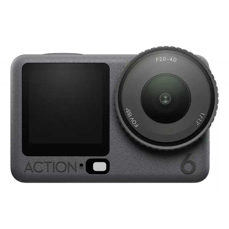 Veiksmo kamera DJI Osmo Action 6 Standard Combo — 38 MP CMOS, 4K Ultra HD, 155° FOV, 2x skaitmeninis priartinimas