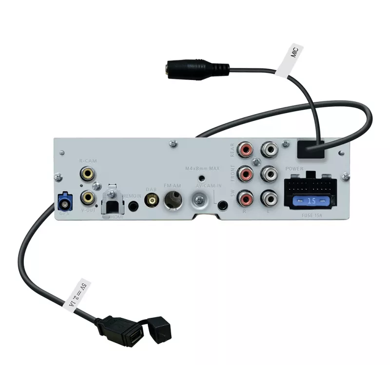 2-DIN JVC KW-M795DBW automobilio multimedijos imtuvas, 9 colių talpinis jutiklinis ekranas, 200 W, „Wi‑Fi“ dviejų dažnių juostų, „Bluetooth“, DAB+/FM/AM