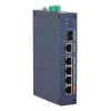 Valdomas pramoninis komutatorius DAHUA CHS4106-4ET-60 — 6 prievadų, 4x PoE 10/100, L2, 4,8 Gbit/s, 8000 MAC