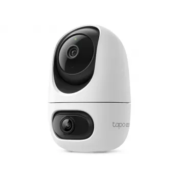 IP apsaugos kamera TP-Link Tapo C245D 2304×1296, 3,1 mm objektyvas, 104,3° horiz., lubų/sienos montavimas, belaidė, vidaus, balta