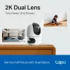 IP apsaugos kamera TP-Link Tapo C245D 2304×1296, 3,1 mm objektyvas, 104,3° horiz., lubų/sienos montavimas, belaidė, vidaus, balta