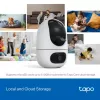 IP apsaugos kamera TP-Link Tapo C245D 2304×1296, 3,1 mm objektyvas, 104,3° horiz., lubų/sienos montavimas, belaidė, vidaus, balta