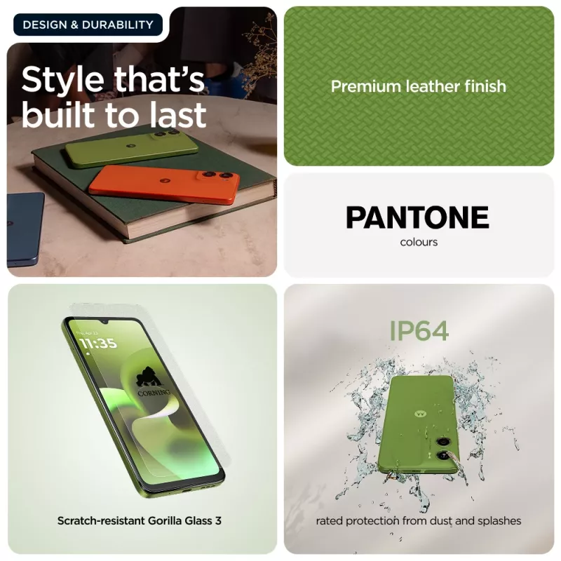 Motorola moto g06 17.5 cm (6.88 inch) Dual SIM Android 15 4G USB Type-C 4 GB 256 GB 5200 mAh Green