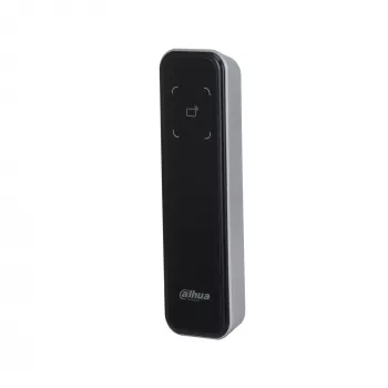 Prieigos kontrolės skaitytuvas DAHUA DHI-ASR2200A-D — Bazinis skaitytuvas, 12 V DC, 1,7 W, 135×40×15 mm, juodas
