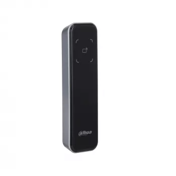 Prieigos kontrolės skaitytuvas DAHUA DHI-ASR2200A-D — Bazinis skaitytuvas, 12 V DC, 1,7 W, 135×40×15 mm, juodas