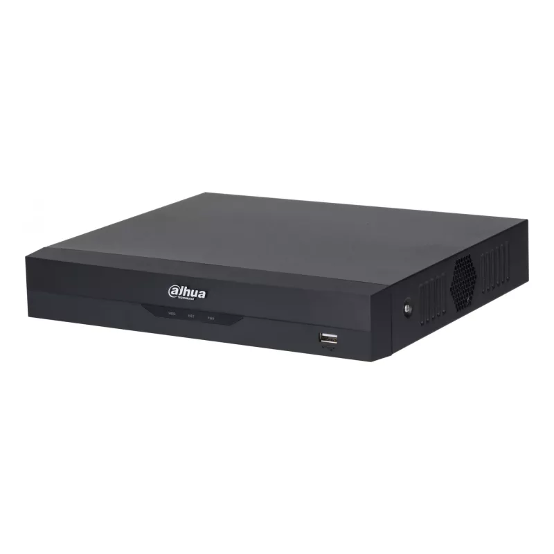 Skaitmeninis vaizdo registratorius DAHUA XVR5108HS-4KL-I3/T — 8 kanalų DVR, H.265/H.264, SATA iki 16 TB, Gigabit Ethernet, 12 V DC, juodas