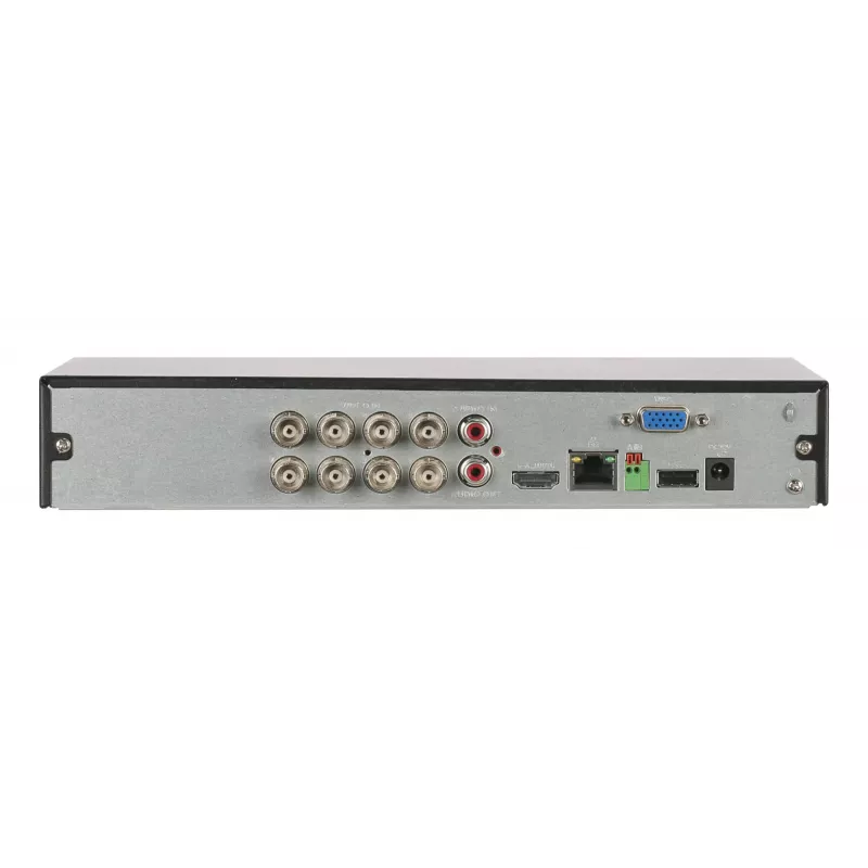 Skaitmeninis vaizdo registratorius DAHUA XVR5108HS-4KL-I3/T — 8 kanalų DVR, H.265/H.264, SATA iki 16 TB, Gigabit Ethernet, 12 V DC, juodas