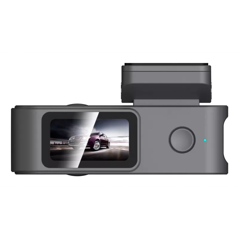 Vaizdo registratorius DAHUA S5PRO 4K Ultra HD dviejų kamerų, 2 kameros, 1,47 colio ekranas, MicroSD iki 128 GB, USB-C, nuolatinės srovės maitinimas, juodas