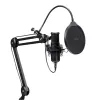 Podcast mikrofonas TRUST GXT 270 Emita II+ — kondensatorinis USB, laidinis, metalinis korpusas, juodas, 2,5 m laidas