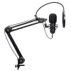 Podcast mikrofonas TRUST GXT 270 Emita II+ — kondensatorinis USB, laidinis, metalinis korpusas, juodas, 2,5 m laidas