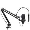 Podcast mikrofonas TRUST GXT 270 Emita II+ — kondensatorinis USB, laidinis, metalinis korpusas, juodas, 2,5 m laidas