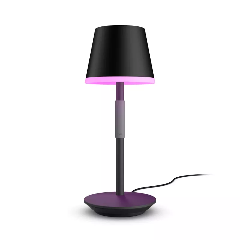 Išmanioji stalinė lempa Philips Hue Go nešiojama lempa Bluetooth Zigbee Juoda