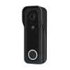 Vaizdo durų skambutis TRUST DOORCAM-3000 juodas, 3 MP, „Wi‑Fi“ 2,4 GHz, „MicroSD“ iki 256 GB, baterija / USB (8–24 V)