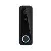 Vaizdo durų skambutis TRUST DOORCAM-3000 juodas, 3 MP, „Wi‑Fi“ 2,4 GHz, „MicroSD“ iki 256 GB, baterija / USB (8–24 V)