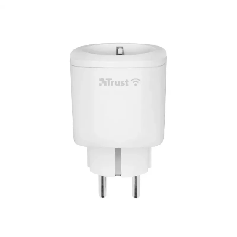 Išmanusis kištukas TRUST 71301 — „Wi‑Fi“ vidaus lizdas, 3000 W, baltas, 52×52×86 mm