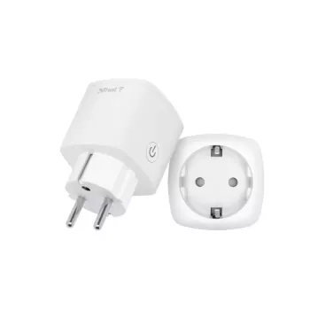 Išmanusis kištukas TRUST 71301 — „Wi‑Fi“ vidaus lizdas, 3000 W, baltas, 52×52×86 mm