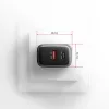 Sieninis įkroviklis AXAGON ACU-PQ67D, 67W, USB-C PD3.0 + USB-A QC4+, 2 išvestys, LCD ekranas, 100–240V