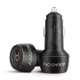 Automobilinis įkroviklis AXAGON PWC-PQ48, 48 W, USB-C (PD3.0) + USB-A (QC4+), įėjimas 12–24 V, juodas
