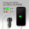 Automobilinis įkroviklis AXAGON PWC-PQ48, 48 W, USB-C (PD3.0) + USB-A (QC4+), įėjimas 12–24 V, juodas