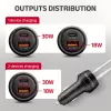 Automobilinis įkroviklis AXAGON PWC-PQ48, 48 W, USB-C (PD3.0) + USB-A (QC4+), įėjimas 12–24 V, juodas