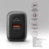 Sieninis įkroviklis AXAGON ACU-PQ67, 67W, PD3.0 + QC4+, 1x USB-C + 1x USB-A, 100–240V, pilka/juoda