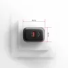Sieninis įkroviklis AXAGON ACU-PQ67, 67W, PD3.0 + QC4+, 1x USB-C + 1x USB-A, 100–240V, pilka/juoda