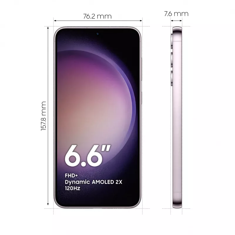 Samsung Galaxy S23+ SM-S916B 16.8 cm (6.6 colio) Dual SIM Android 13 5G USB Type-C 8 GB 256 GB 4700 mAh Levanda