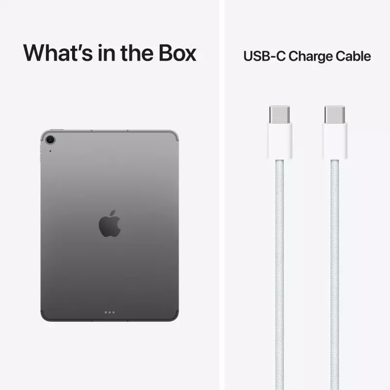 Planšetinis kompiuteris „Apple iPad Air“ 11 colių, „Wi‑Fi + Cellular“, 512 GB, M4, 12 GB RAM, 11 colių LED 2360×1640, 5G, kosminė pilka