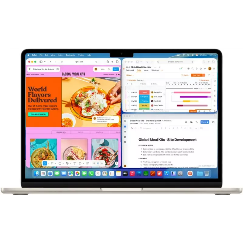 Nešiojamasis kompiuteris Apple MacBook Air M5 15,3 colio (38,9 cm), 16 GB RAM, 1 TB SSD, macOS Tahoe, sidabrinis