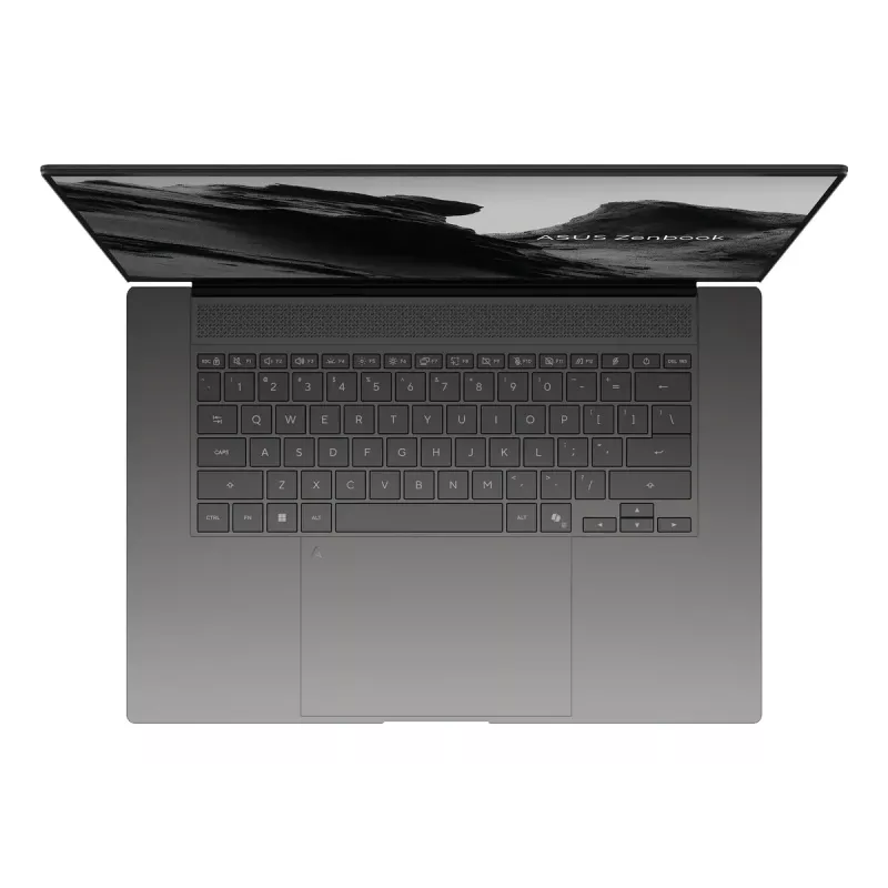 Nešiojamasis kompiuteris ASUS Zenbook S16 UM5606GA AMD Ryzen AI 9 465, 16 colių 3K (2880x1800), 32GB LPDDR5x, 1TB SSD, Windows 11 Home, pilkas