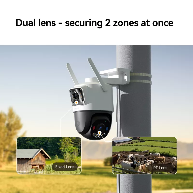 IP apsaugos kamera IMOU Cruiser Dual 2C 4G Turret Lauko 2304×1296 3,6 mm objektyvas Lubų/sienos