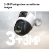 IP apsaugos kamera IMOU Cruiser Dual 2C 4G Turret Lauko 2304×1296 3,6 mm objektyvas Lubų/sienos