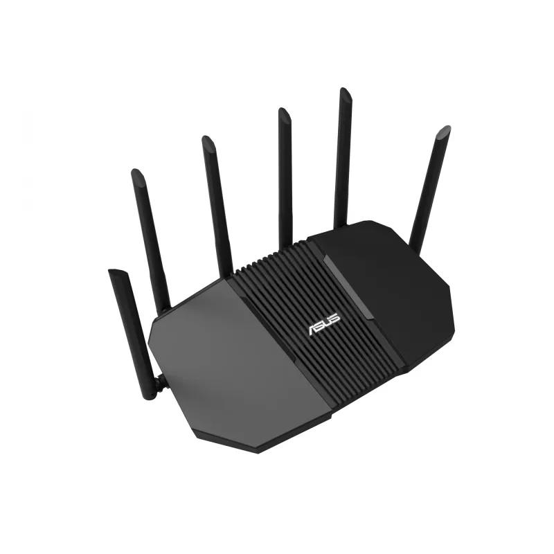 Stalinis maršrutizatorius ASUS RT-BE90U BE9400 AiMesh — Trijų dažnių „Wi‑Fi 7“ (2,4/5/6 GHz), 9400 Mbps, 2,5 Gigabit Ethernet, 4× RJ‑45 LAN, USB, juoda