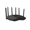 Stalinis maršrutizatorius ASUS RT-BE90U BE9400 AiMesh — Trijų dažnių „Wi‑Fi 7“ (2,4/5/6 GHz), 9400 Mbps, 2,5 Gigabit Ethernet, 4× RJ‑45 LAN, USB, juoda
