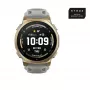 Išmanusis laikrodis Amazfit T-rex 3 Pro 44 mm, 1,32 colio AMOLED 466×466, 16 GB, 64 MB RAM, GPS, Wi‑Fi, atsparus vandeniui 45 m, auksinis korpusas, pilka silikoninė juostelė