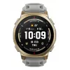 Išmanusis laikrodis Amazfit T-rex 3 Pro 44 mm, 1,32 colio AMOLED 466×466, 16 GB, 64 MB RAM, GPS, Wi‑Fi, atsparus vandeniui 45 m, auksinis korpusas, pilka silikoninė juostelė