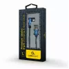 USB 2.0 duomenų kabelis Gembird CC-USB2J-AMLML-1M-BL — USB A į Micro-USB B/Lightning, 1 m, mėlynas/juodas