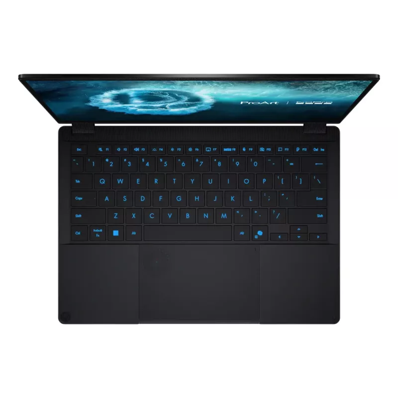 Konvertuojamas 2-in-1 nešiojamasis kompiuteris ASUS ProArt PX13 HN7306EAC GoPro Edition — AMD Ryzen AI Max+ 395, 3 GHz, 13,3 col. 3K lietimui jautrus, 128 GB LPDDR5x, 1 TB SSD, Windows 11 Pro, juoda