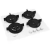 Whirlpool AKT 625/WH, juoda, balta, įmontuojama 60 cm, dujinė, 4 zonos (-ų)
