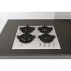 Whirlpool AKT 625/WH, juoda, balta, įmontuojama 60 cm, dujinė, 4 zonos (-ų)