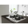 Whirlpool AKT 625/WH, juoda, balta, įmontuojama 60 cm, dujinė, 4 zonos (-ų)