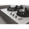 Whirlpool AKT 625/WH, juoda, balta, įmontuojama 60 cm, dujinė, 4 zonos (-ų)