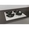 Whirlpool AKT 625/WH, juoda, balta, įmontuojama 60 cm, dujinė, 4 zonos (-ų)