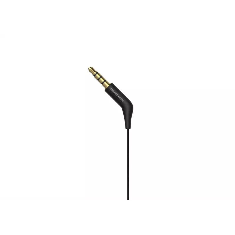 Laidinės į ausis įdedamos ausinės Philips TAE1105BK/00 — juodos, intraauralinės, 1,2 m laidas, 14,7 g