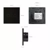Wall light switch MACLEAN MCE701B single touch, single-gang, surface-mounted