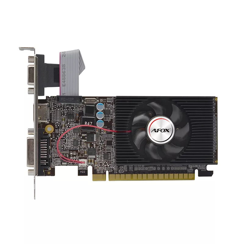 Vaizdo plokštė AFOX AF610-1024D3L7-V5 NVIDIA GeForce GT 610, 1 GB GDDR3, 64 bitų, PCIe 2.0