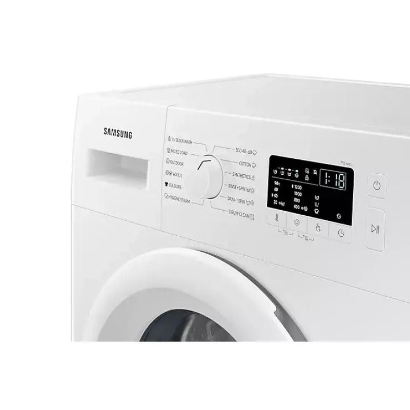 Samsung WW60A3120WE skalbimo mašina Priekinio įkrovimo 6 kg 1200 aps./min. Balta